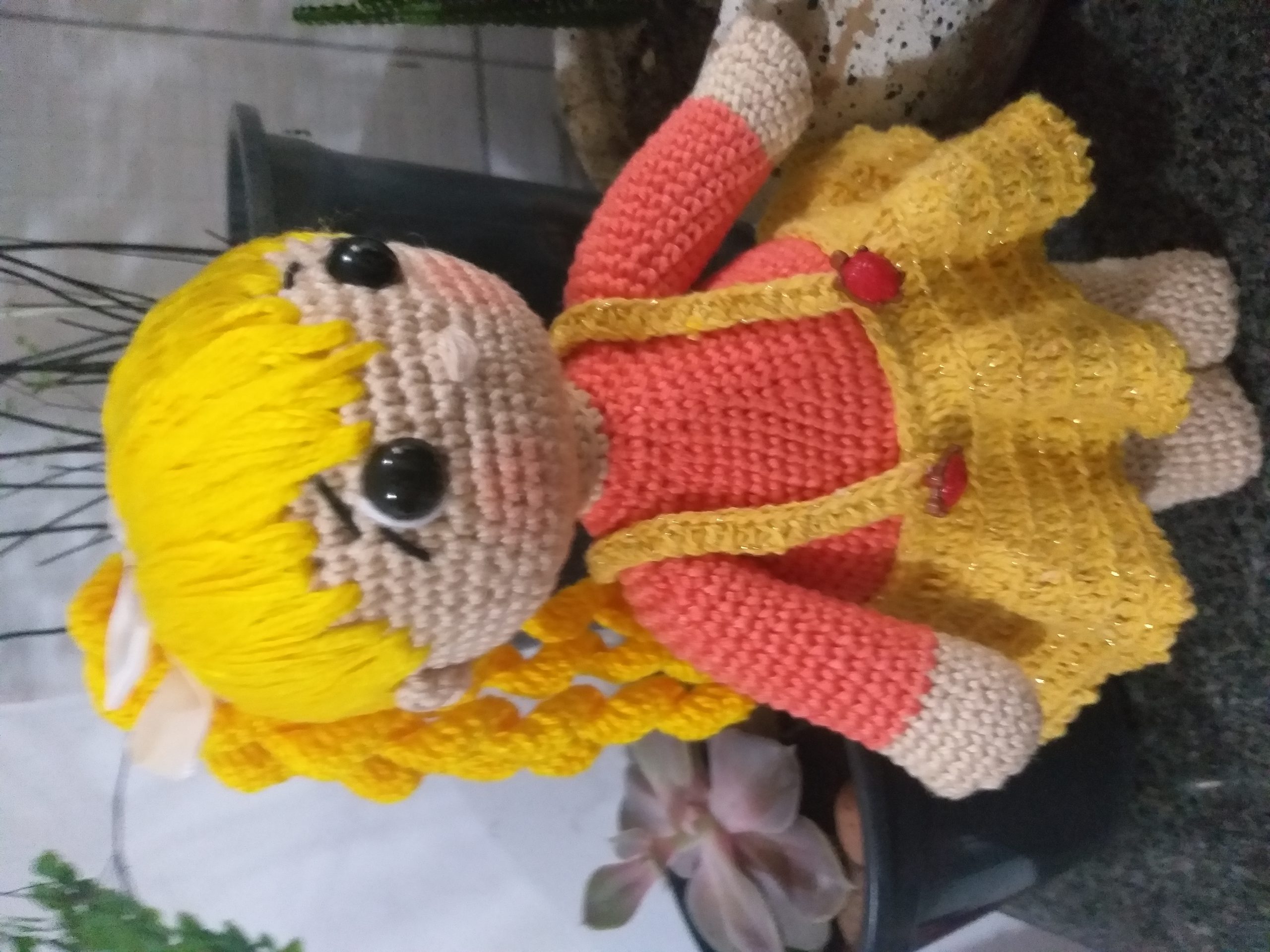 Boneca Paty Amigurumi Central Do Artesanato