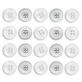 Botão 4 Furos D11150/24 15mm - 2349/24 - Pct C/144und