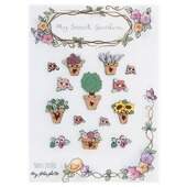Kit Botão Patchwork Cantinho da Arte 7778 Vasos e Flores 14 Und FL