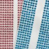 Cartela Adesiva Wei Strass com Faixa 3mm