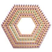 Tear Hexagonal Sextavado com Pinos Plásticos