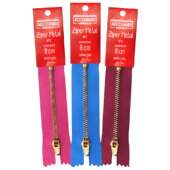 Zíper Metal Dourado Médio Circulo N.3 08cm FL