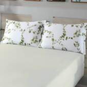 Jogo de Cama Casal Queen Âmbar de Algodão Dohler Jardino 3 Peças FL