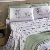 Jogo de Cama Casal Queen Premium 180 Fios de Algodão Dohler Clara 4 Peças FL
