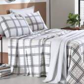 Jogo de Cama Casal Queen Premium 180 Fios de Algodão Dohler Veneza 4 Peças FL
