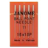 Agulha Janome Ponta Bola nº 11 990211000 - c/5 Unidades