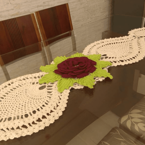 35 Modelos de Caminho de mesa de crochê: A arte de decorar com elegância