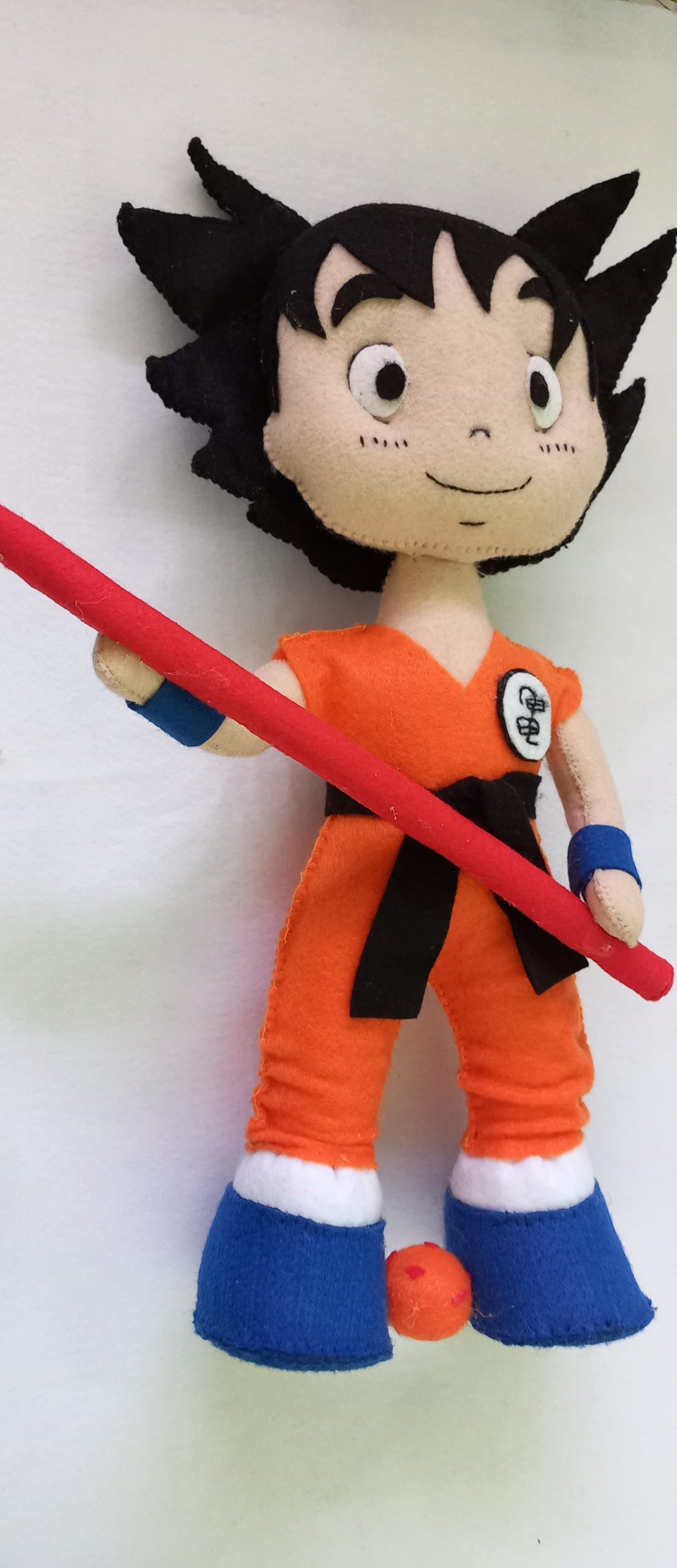 Boneco Goku Dragon Ball feltro