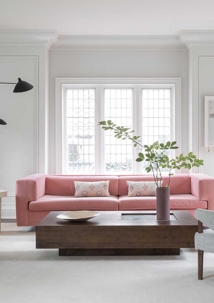 Sofás rosa: inspire-se em ideias e fotos incríveis de decoração