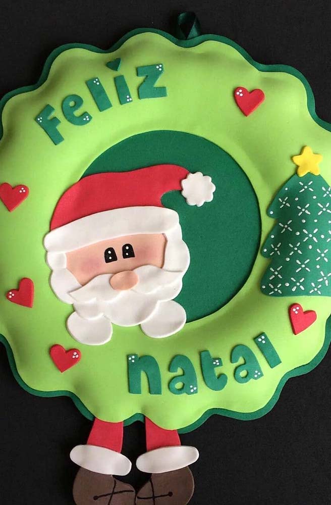 Guirlandas de Natal em EVA: 50 ideias lindas para decorar sua casa