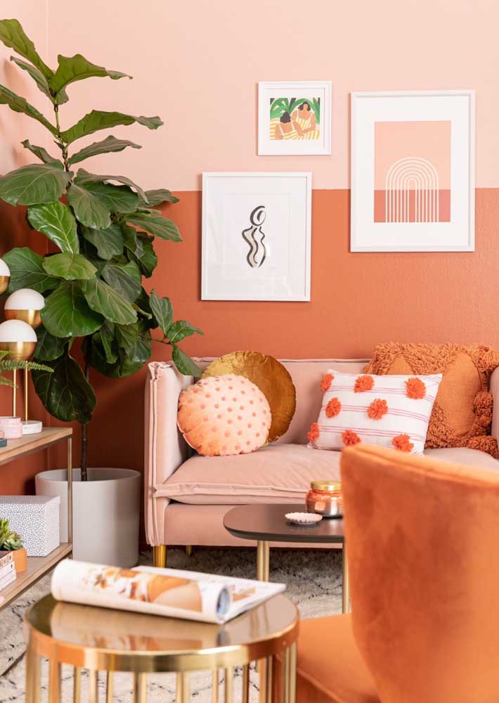 Cores Alegres: Decore sua Sala com Estes 50 Projetos Incríveis