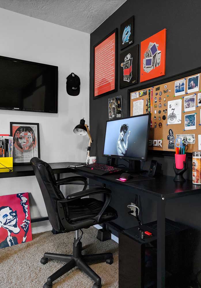 Decorar quarto gamer com criatividade