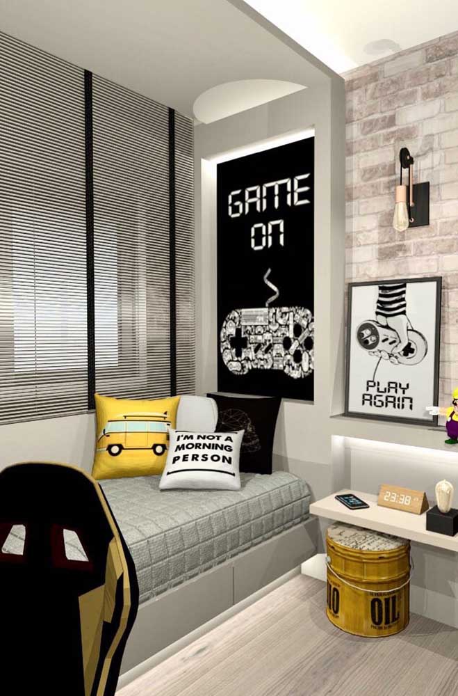 Decorar quarto gamer com criatividade