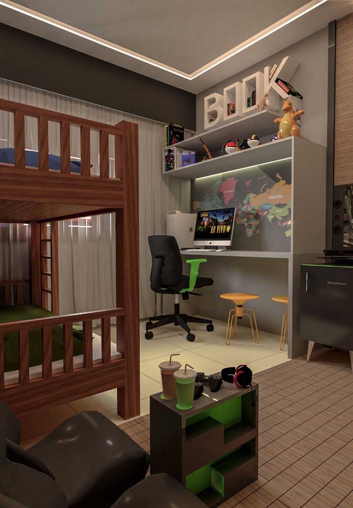 Decorar quarto gamer com criatividade