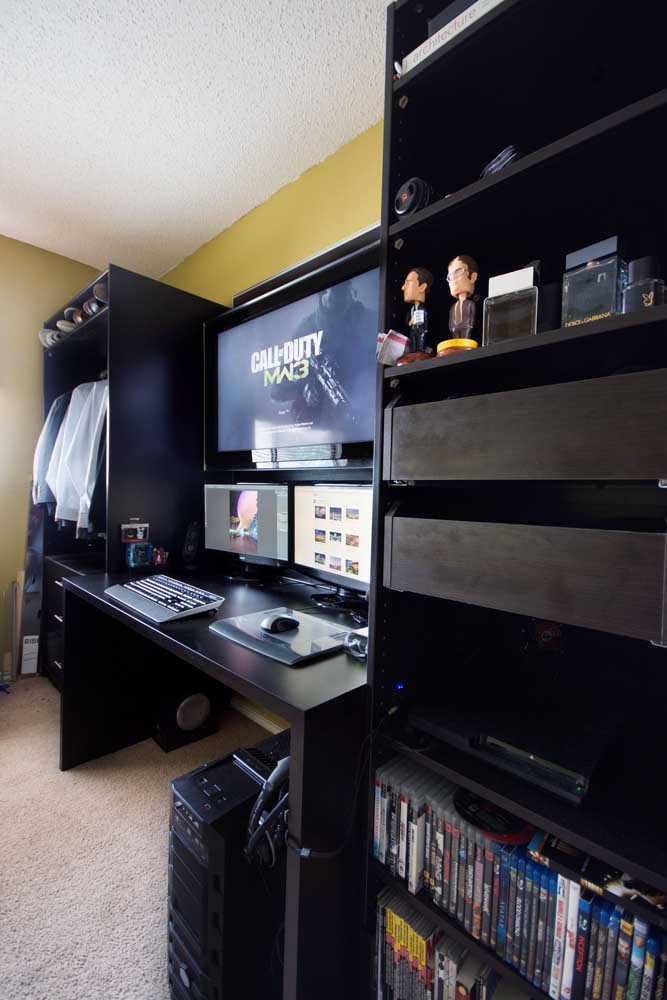 Decorar quarto gamer com criatividade