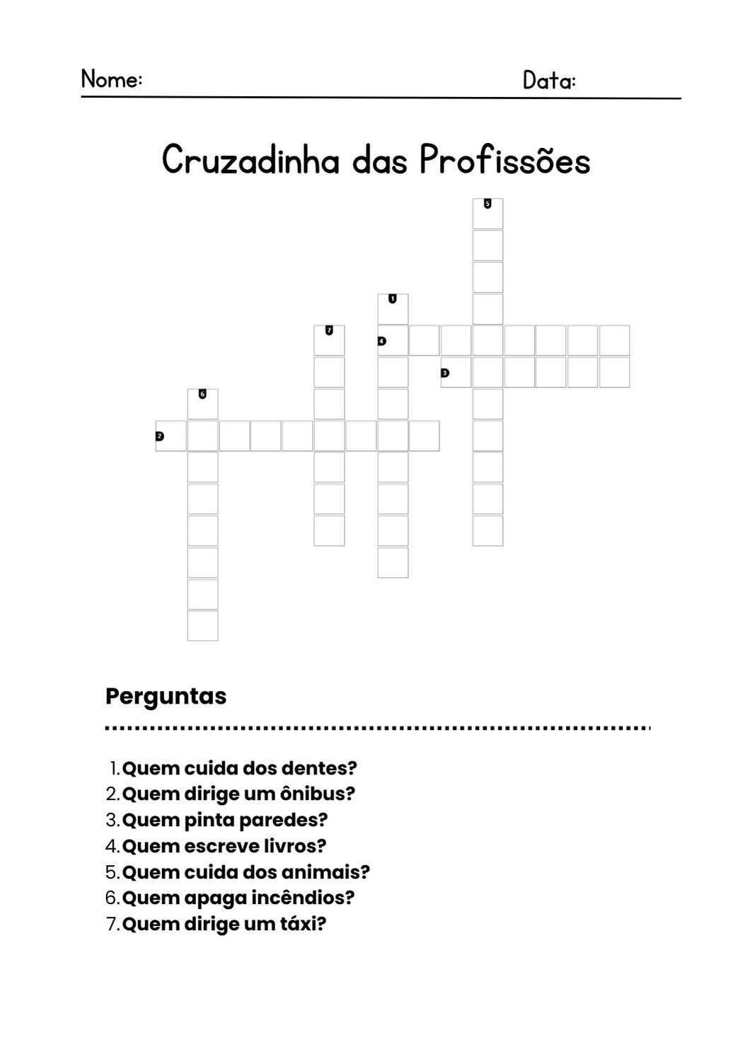 Cruzadinhas e passatempos: modelos engraçados para imprimir