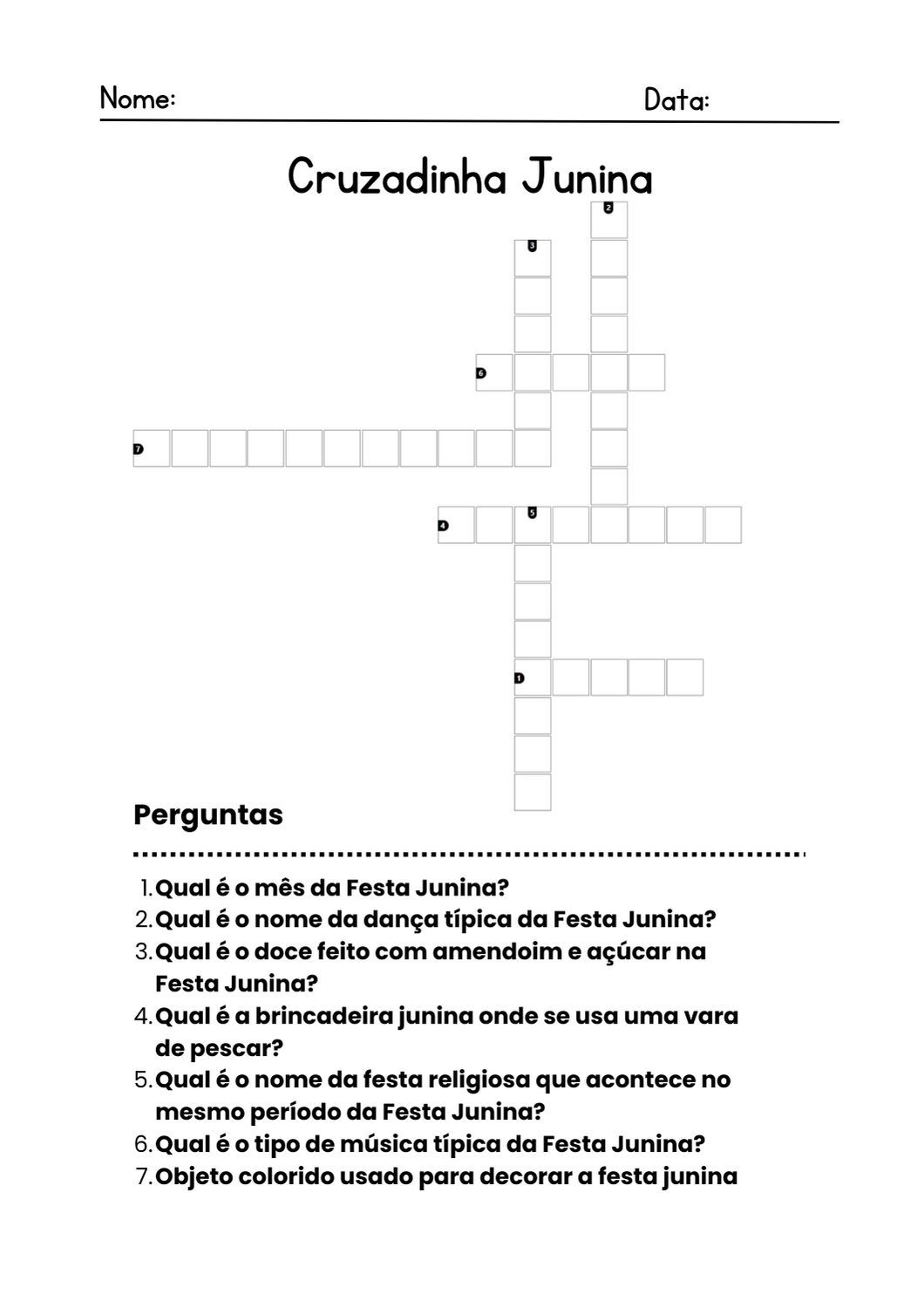 Cruzadinhas e passatempos: modelos engraçados para imprimir