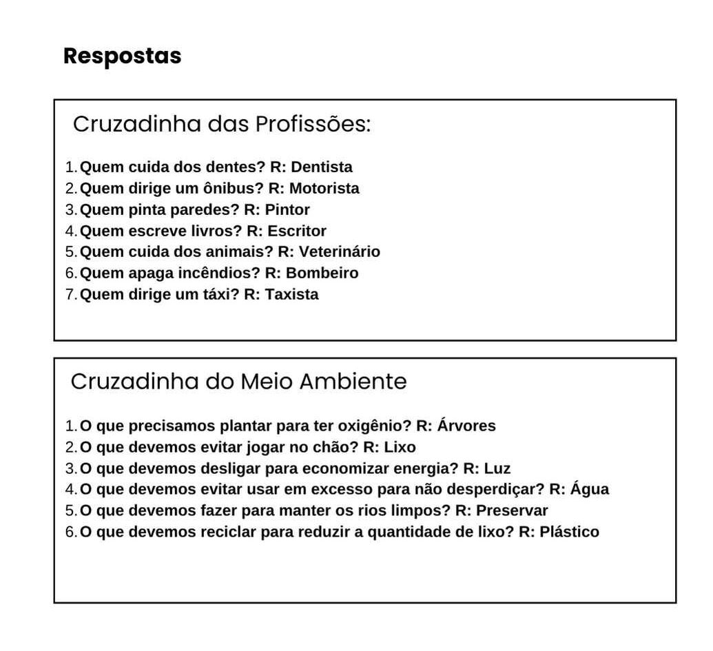 Cruzadinhas e passatempos: modelos engraçados para imprimir