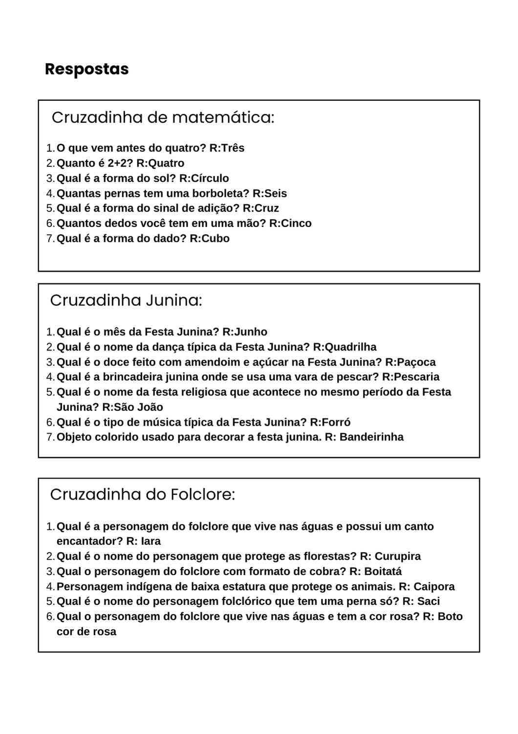 Cruzadinhas e passatempos: modelos engraçados para imprimir