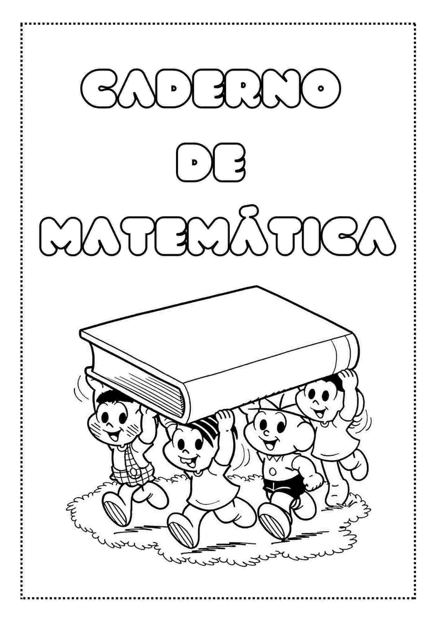 10 Capas Criativas De Caderno Matemático Para Imprimir Central Do Artesanato 8065