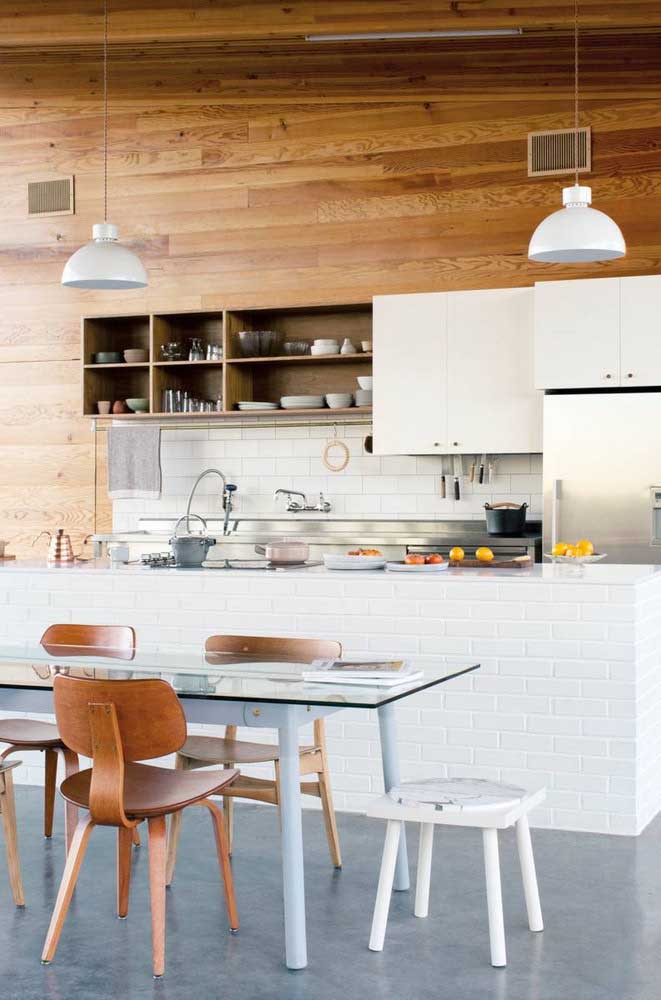 60 ideias inspiradoras para combinar cozinha americana com sala de jantar