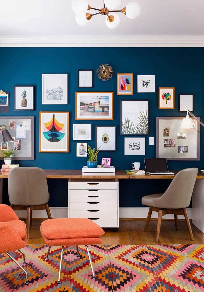 60 ideias de decoração para usar o azul marinho com charme