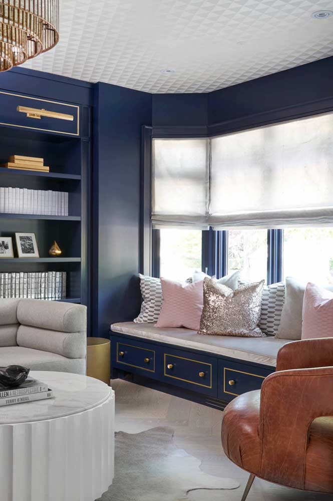 60 ideias de decoração para usar o azul marinho com charme