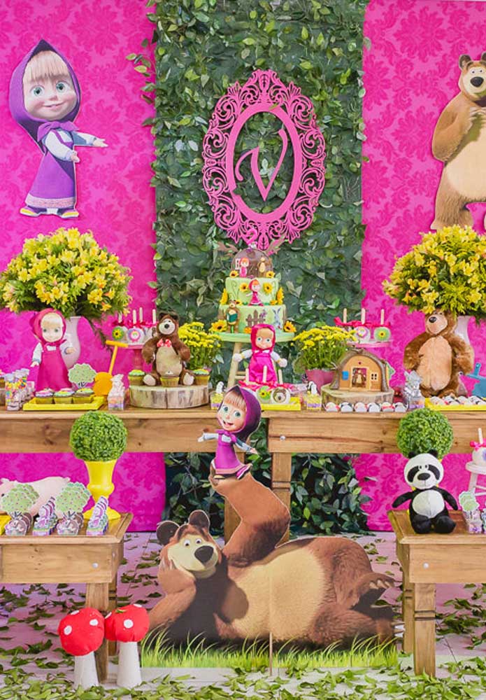 Festa Infantil com Personagens de Masha e o Urso