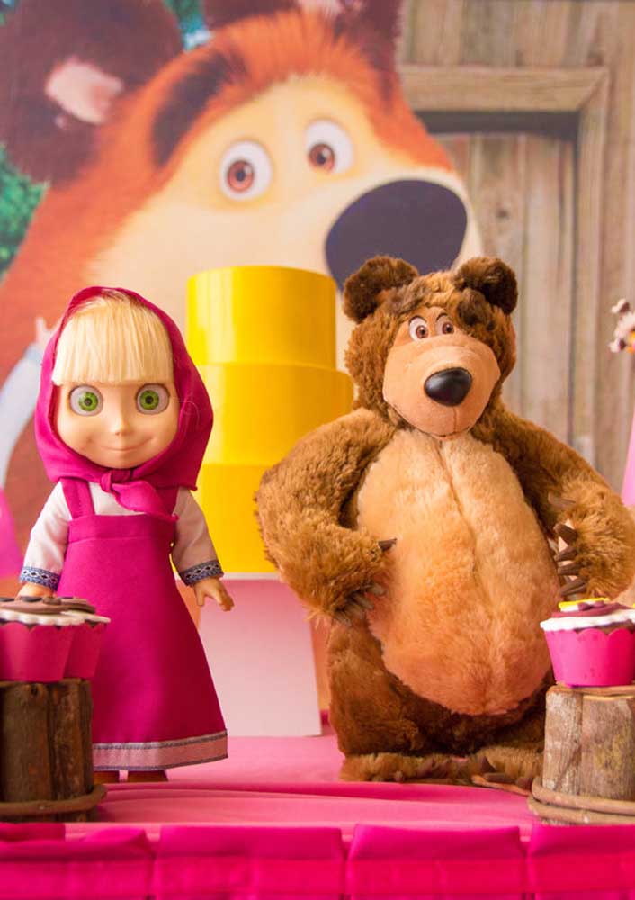 Festa Infantil com Personagens de Masha e o Urso