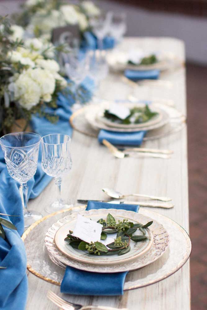 Casamento azul: Combine tons de azul com decoração romântica e criativa