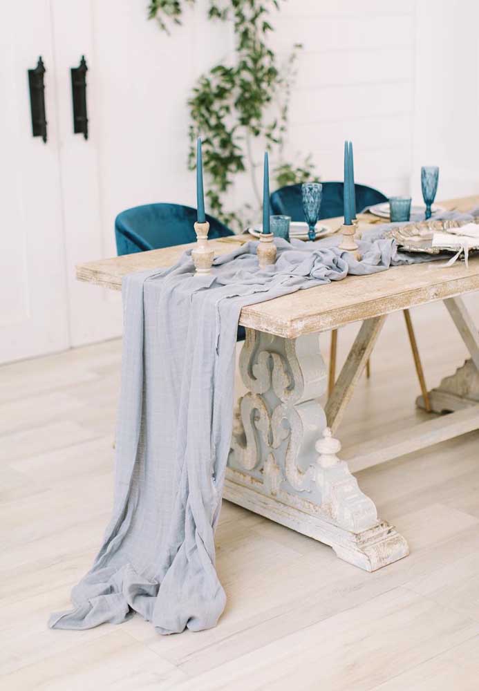 Casamento azul: Combine tons de azul com decoração romântica e criativa