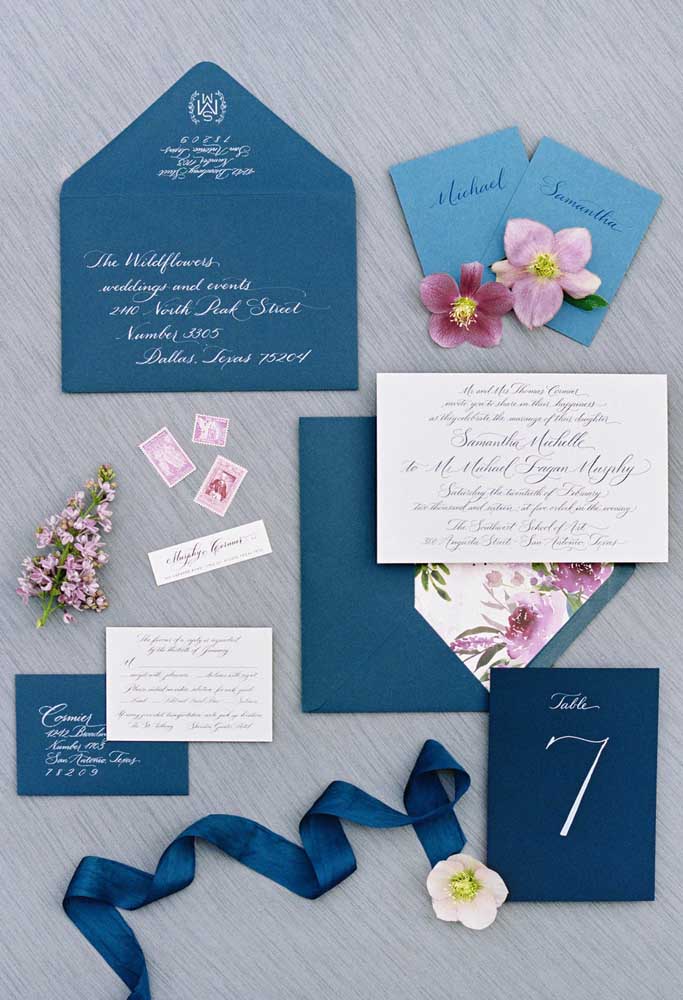 Casamento azul: Combine tons de azul com decoração romântica e criativa