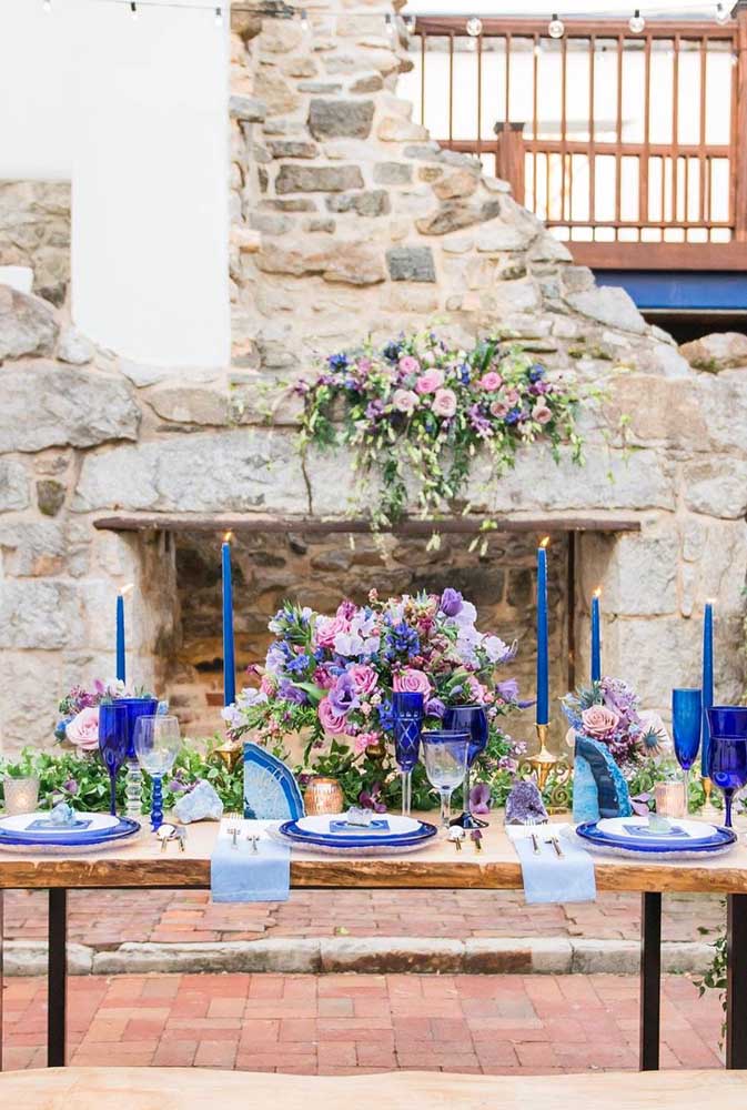 Casamento azul: Combine tons de azul com decoração romântica e criativa