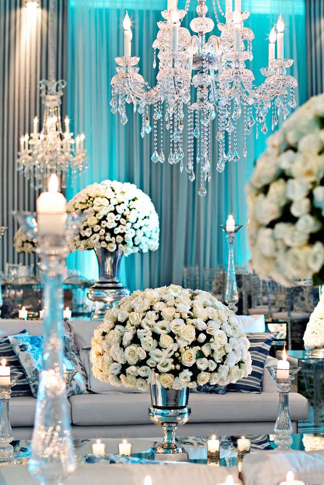 Casamento azul: Combine tons de azul com decoração romântica e criativa