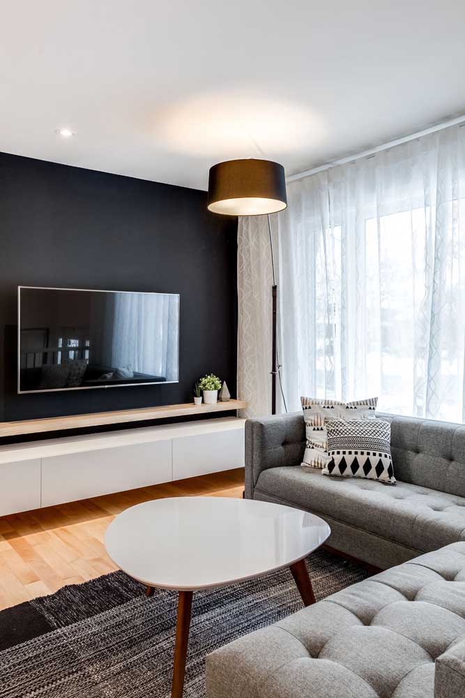 Inspire-se com 60 ideias incríveis para decorar sua sala de TV compacta