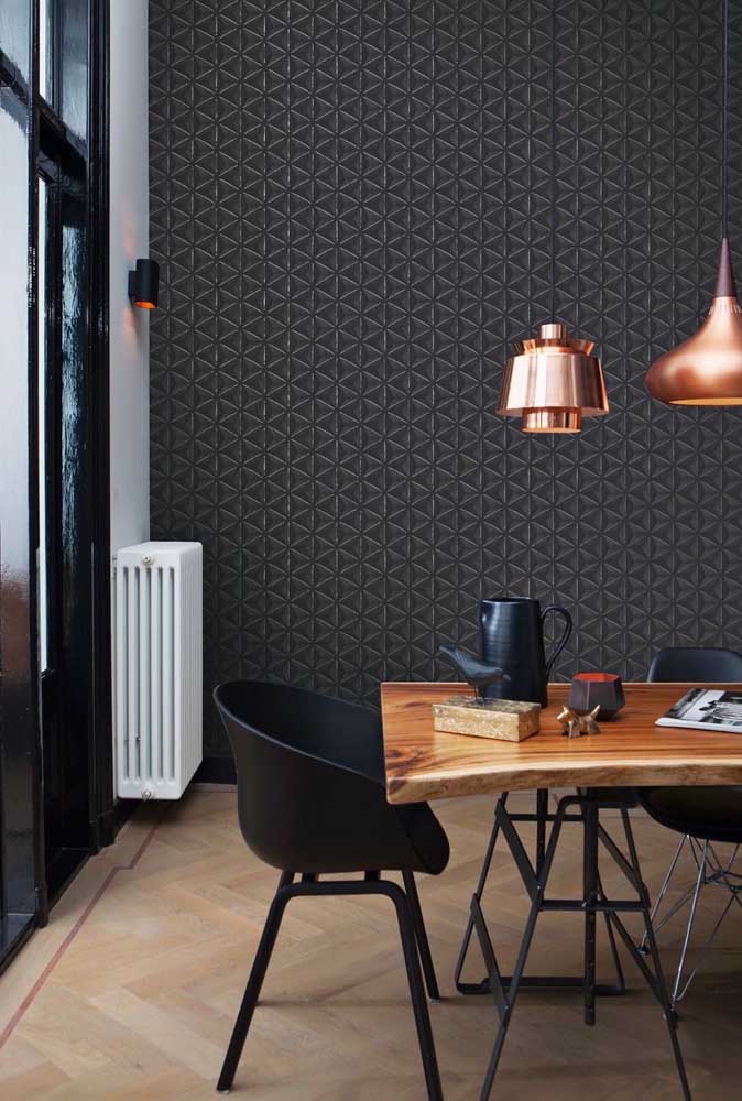 Inspire-se com 60 ideias de papel de parede para decorar sua sala de jantar