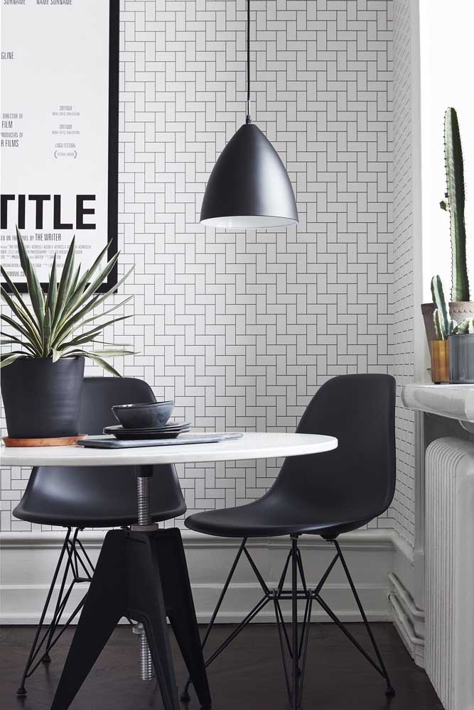 Inspire-se com 60 ideias de papel de parede para decorar sua sala de jantar