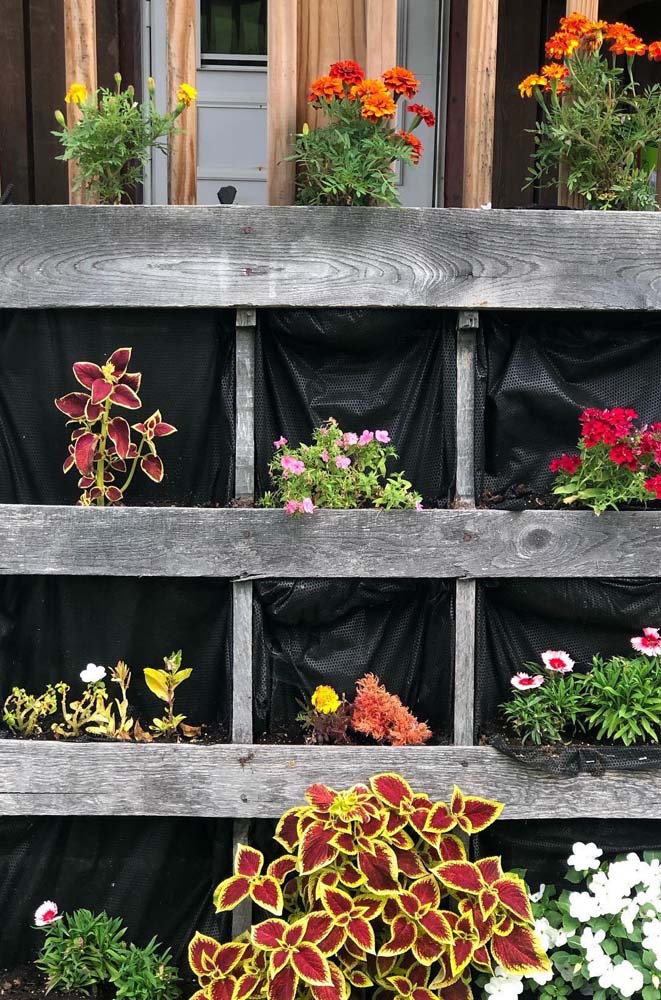 52 ideias criativas para fazer floreiras de pallet