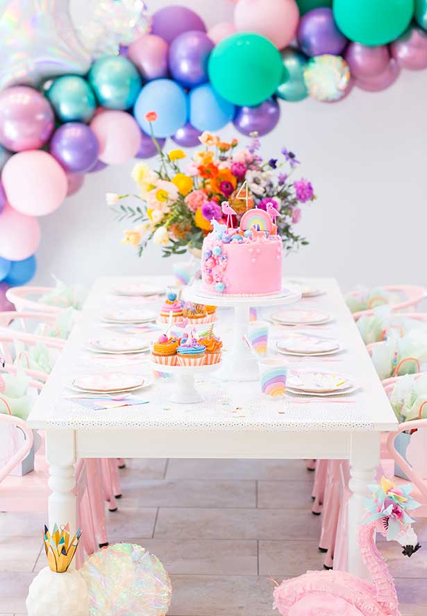 Festa de unicórnio: Inspire-se com 70 ideias criativas de decoração