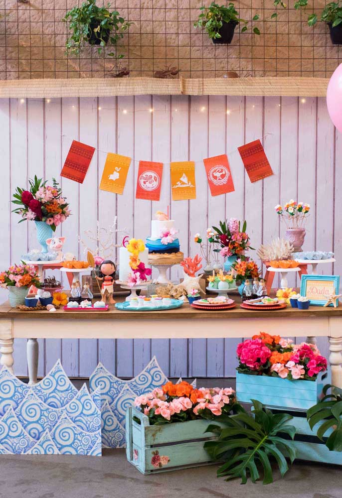 Festeje Moana com 65 ideias criativas de decoração