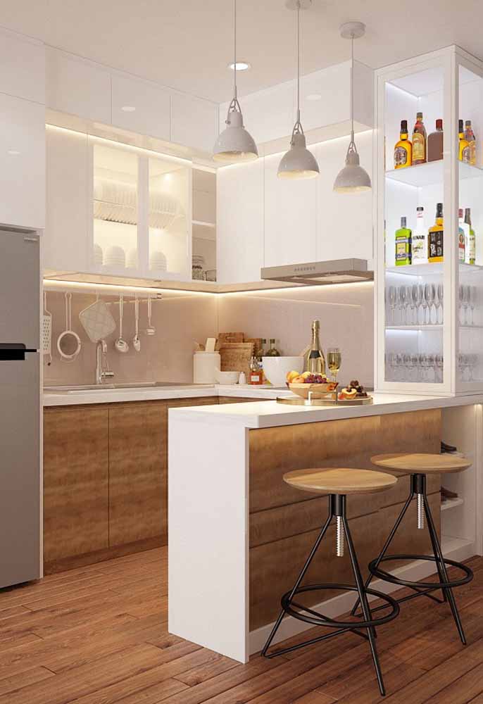 Fotos Inspiradoras de 60 Modelos de Decoração para Cozinhas Pequenas e Grandes