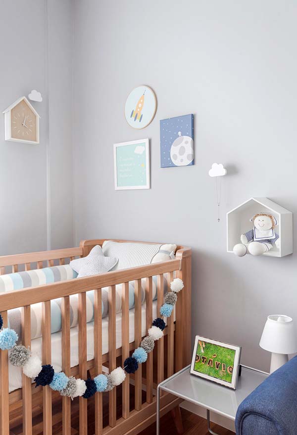 Inspire-se com 55 ideias para quarto de bebê em espaços pequenos