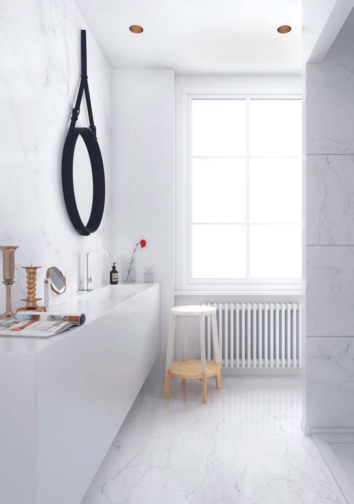 Ideias para decorar banheiro branco de forma criativa