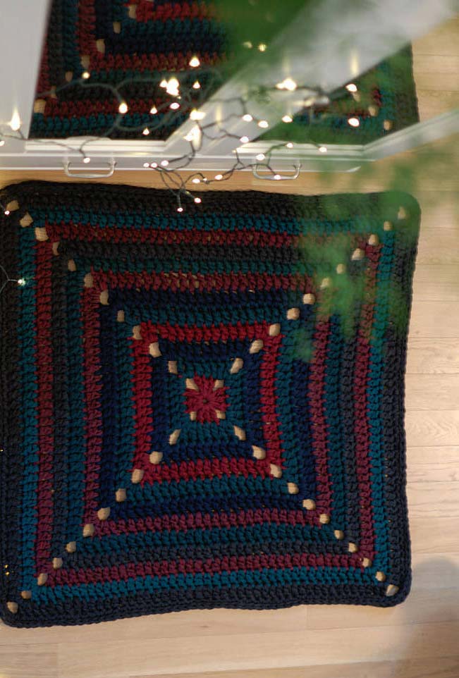 34 Modelos de Tapetes de Crochê em Quadrado Para Iniciantes