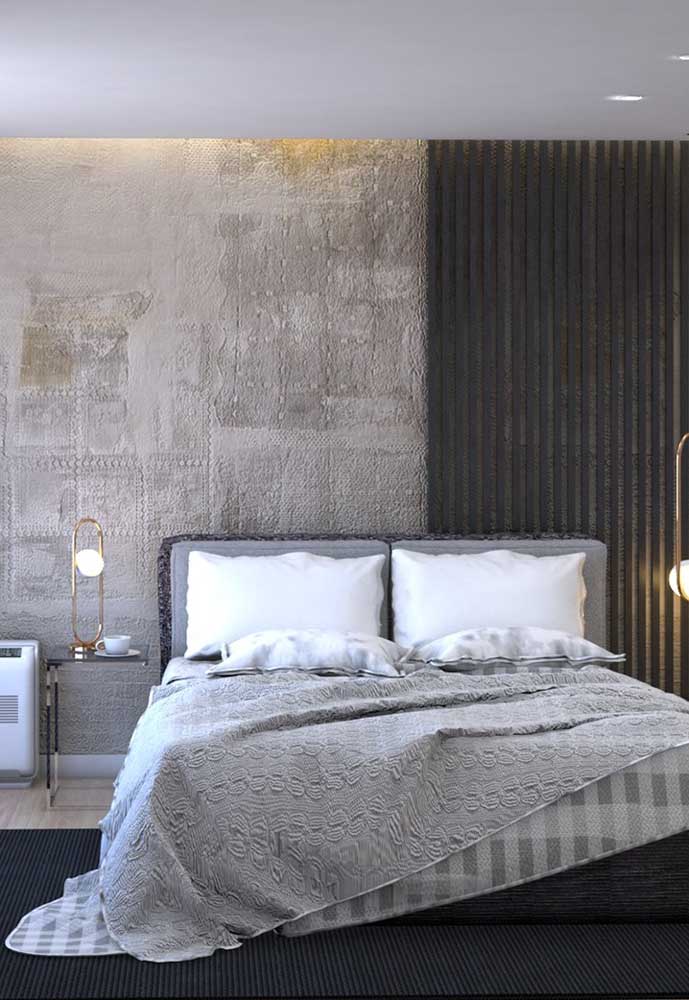 Quarto cinza - 70 idéias para combinar e decorar com tons suaves e toques sofisticados