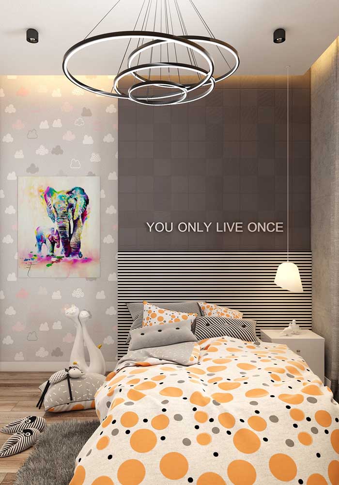 Quarto cinza - 70 idéias para combinar e decorar com tons suaves e toques sofisticados