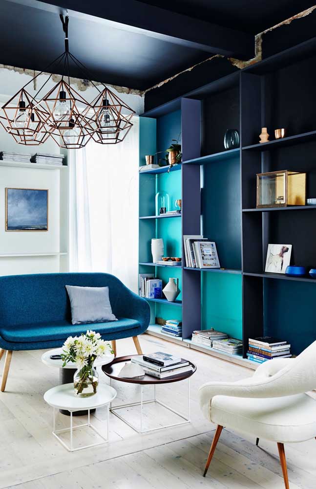 Dicas de decoração com tons de azul: Inspire-se com fotos e ideias para usar essas cores em casa