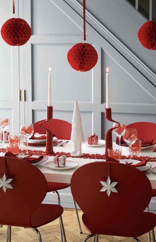 Decorações de Natal incríveis para sua mesa