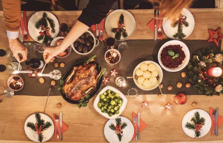 Decorações de Natal incríveis para sua mesa