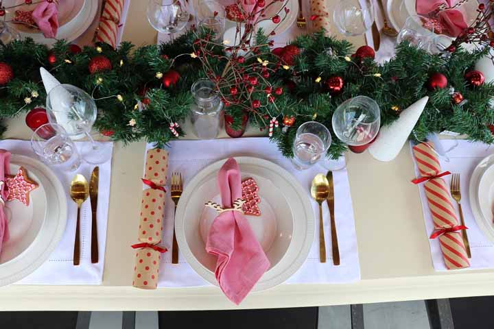 Decorações de Natal incríveis para sua mesa